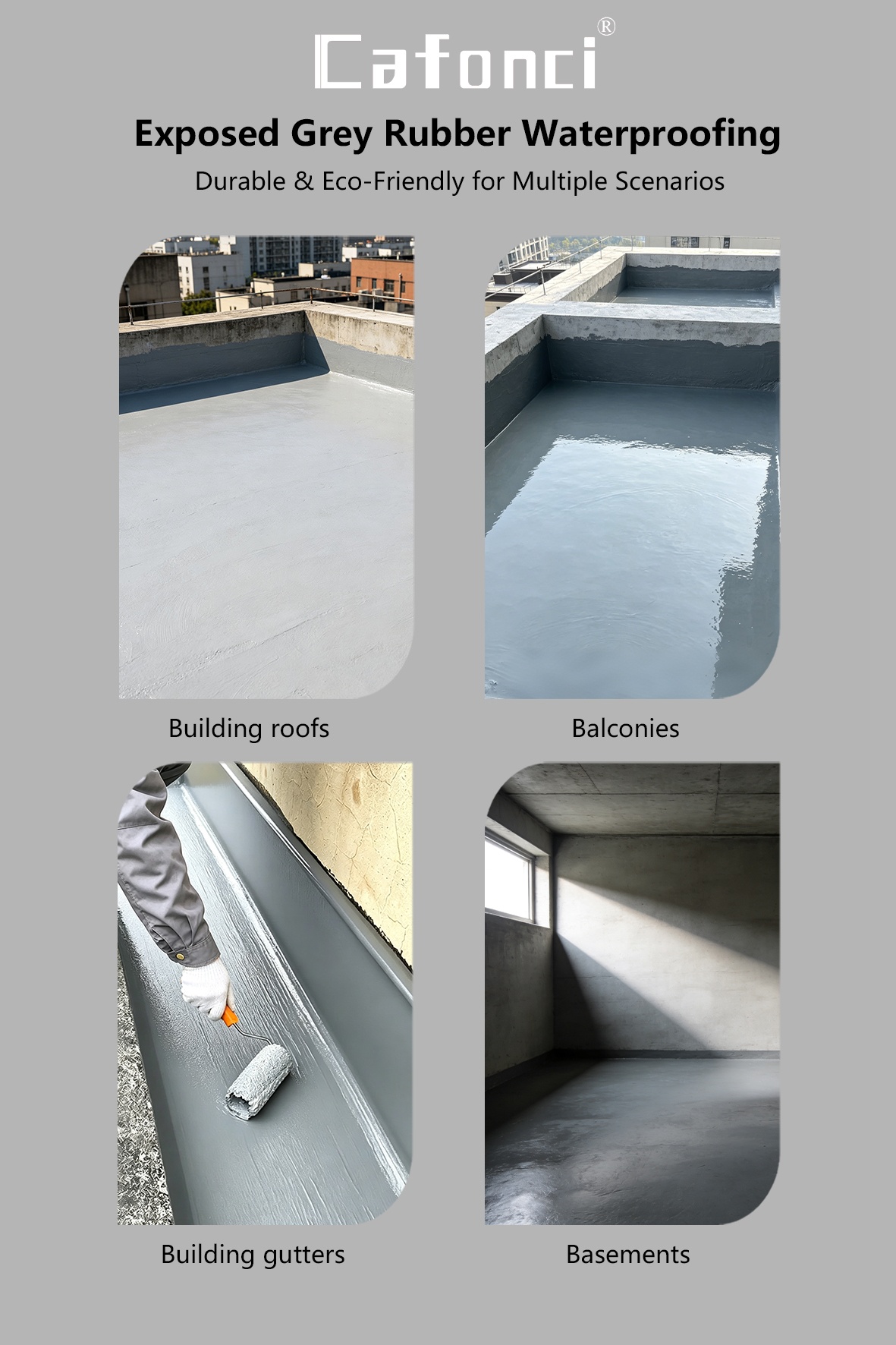 Exposed Roof Use Exposed Grey Rubber Waterproofing(Image4)