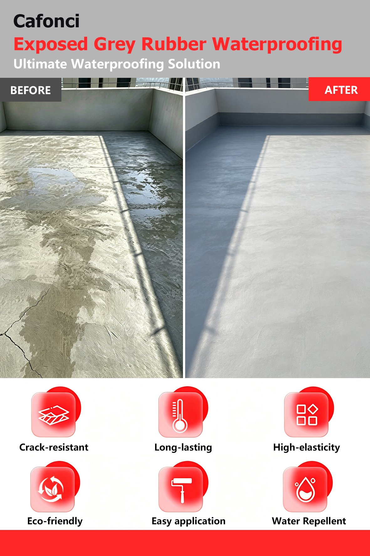 Exposed Roof Use Exposed Grey Rubber Waterproofing(Image6)